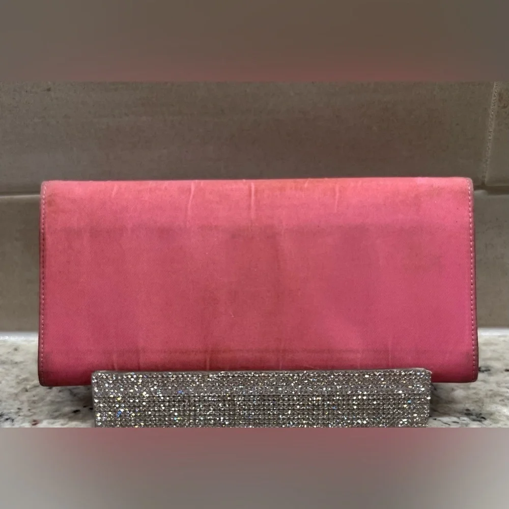 PRADA Pink Nylon Long Wallet, Authentic EUC